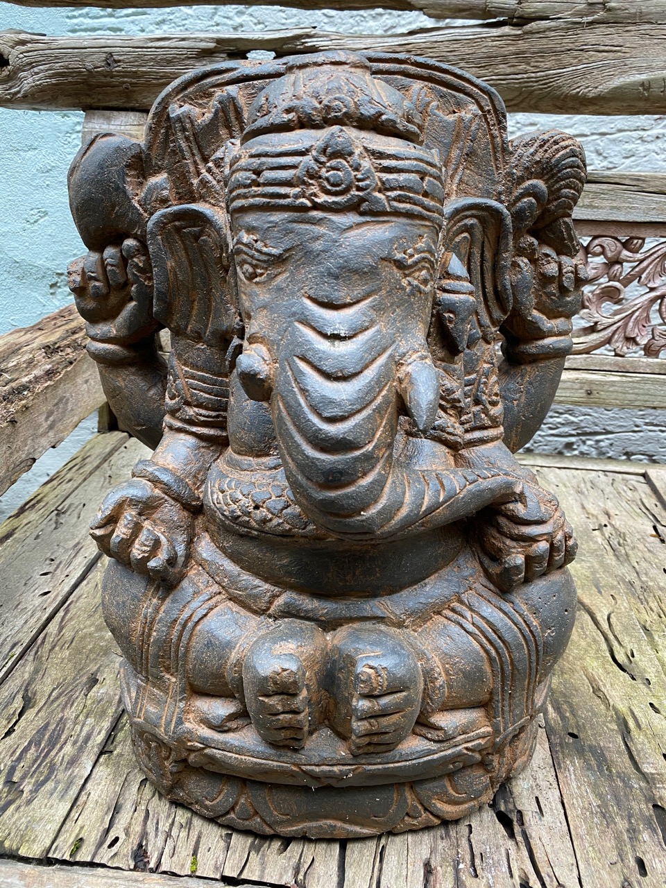 Elefantengott Ganesha Steinskulptur