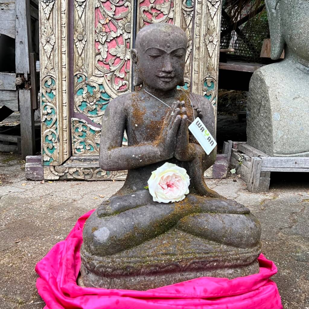 Buddha Monk mit der Kraft des Monsoons 60 cm