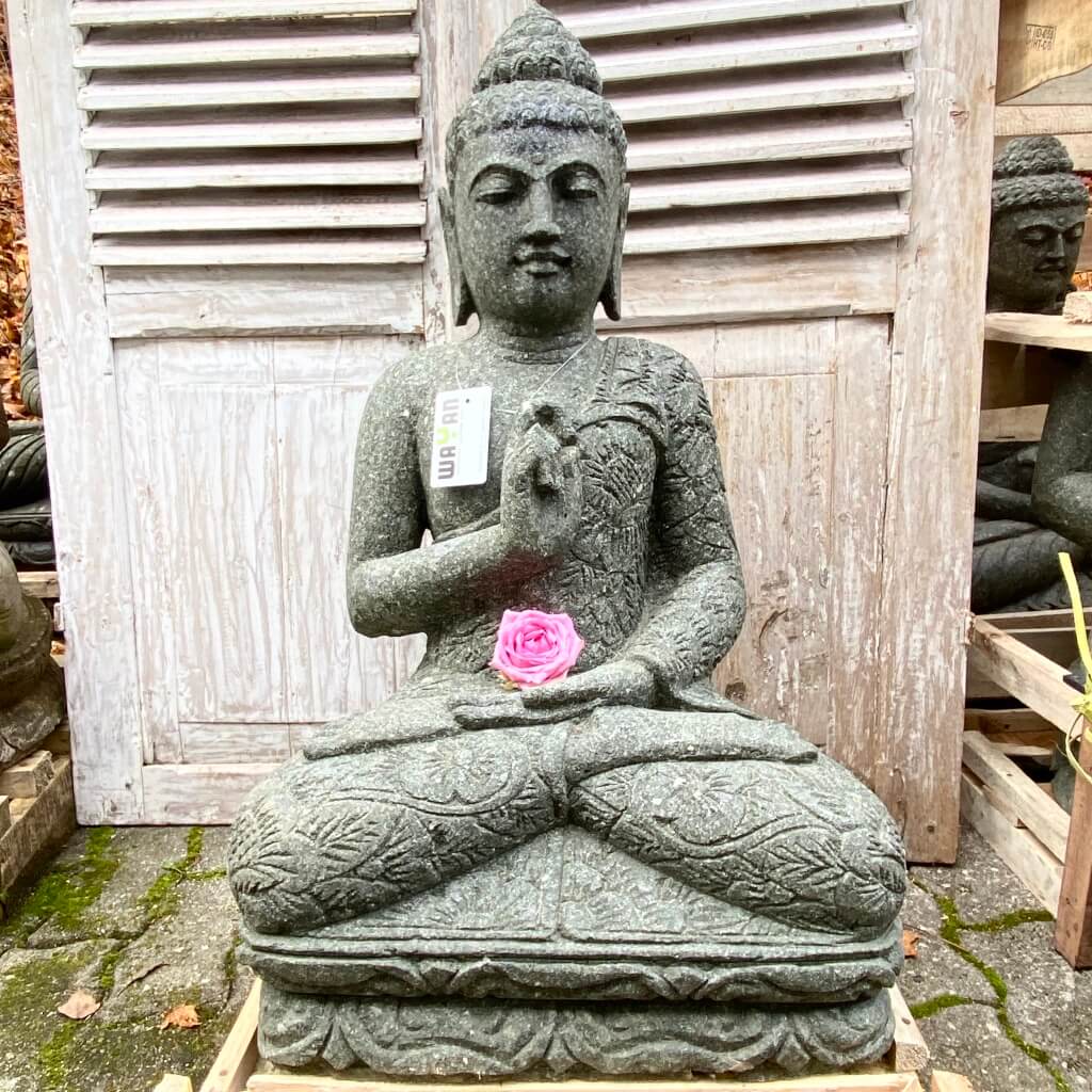 Buddha mit Batikdress 81 cm