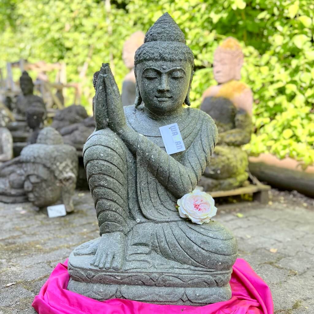 Relax Buddha aus Stein 82 cm