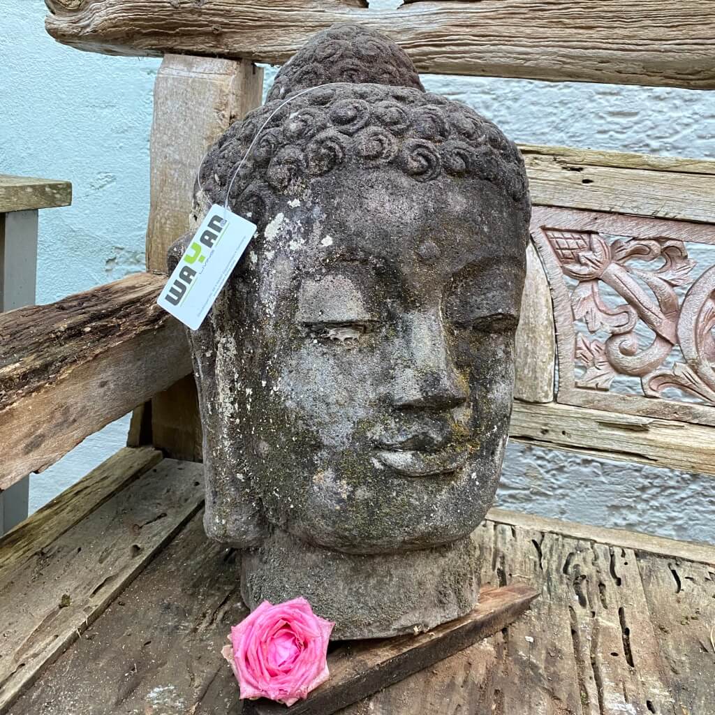 Buddhakopf mit Monsoonfinish 56 cm