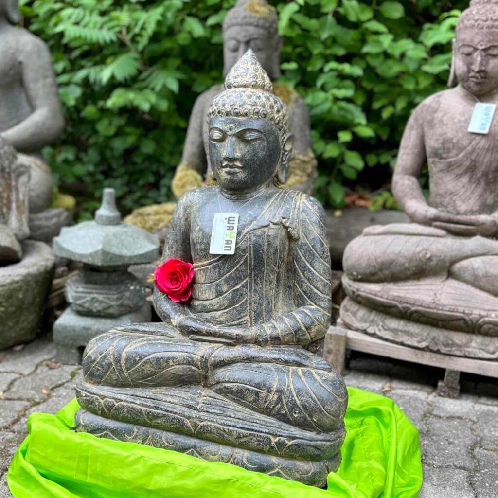 Buddha mit Antikfinish 82 cm