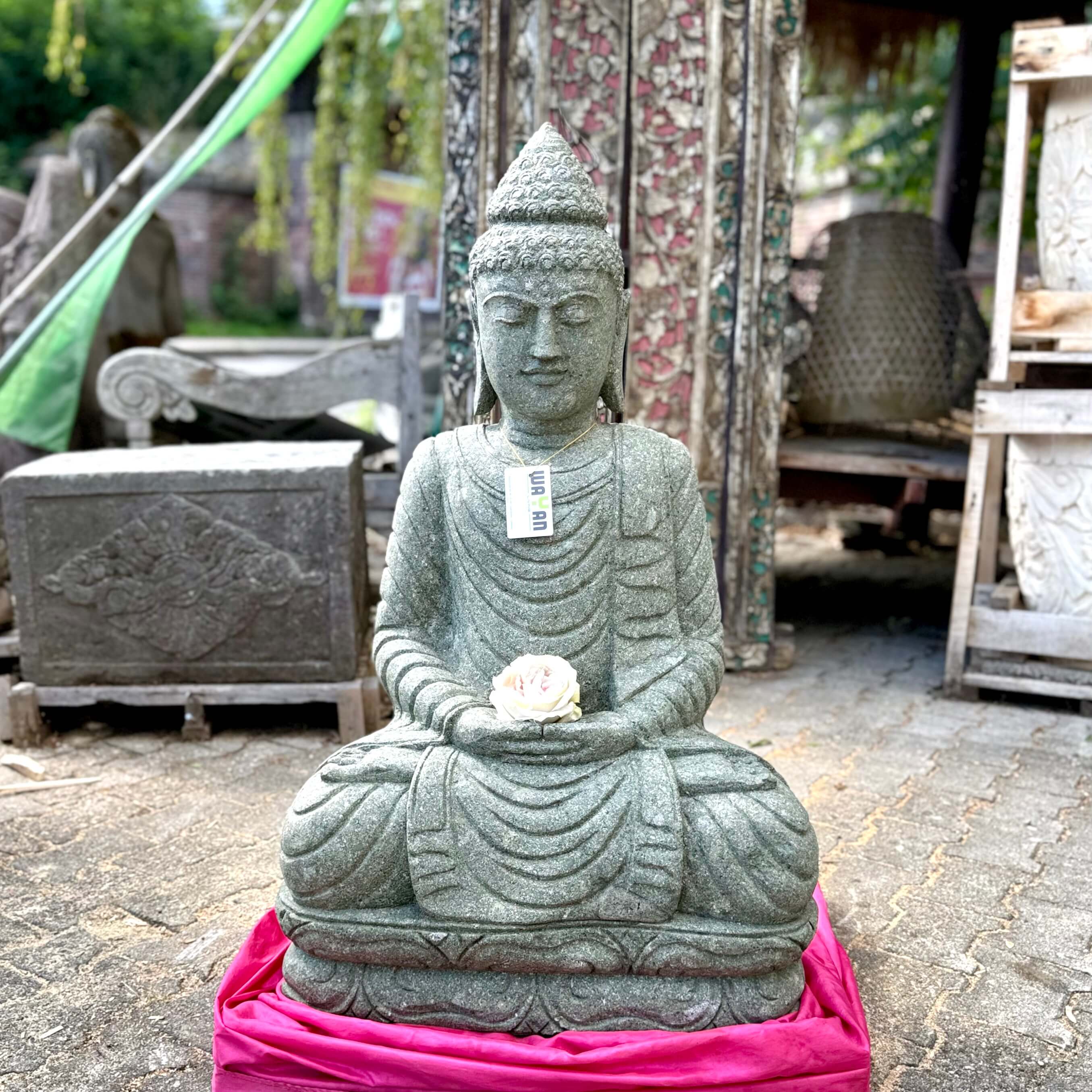 Bali Gartenbuddha sitzend 100 cm