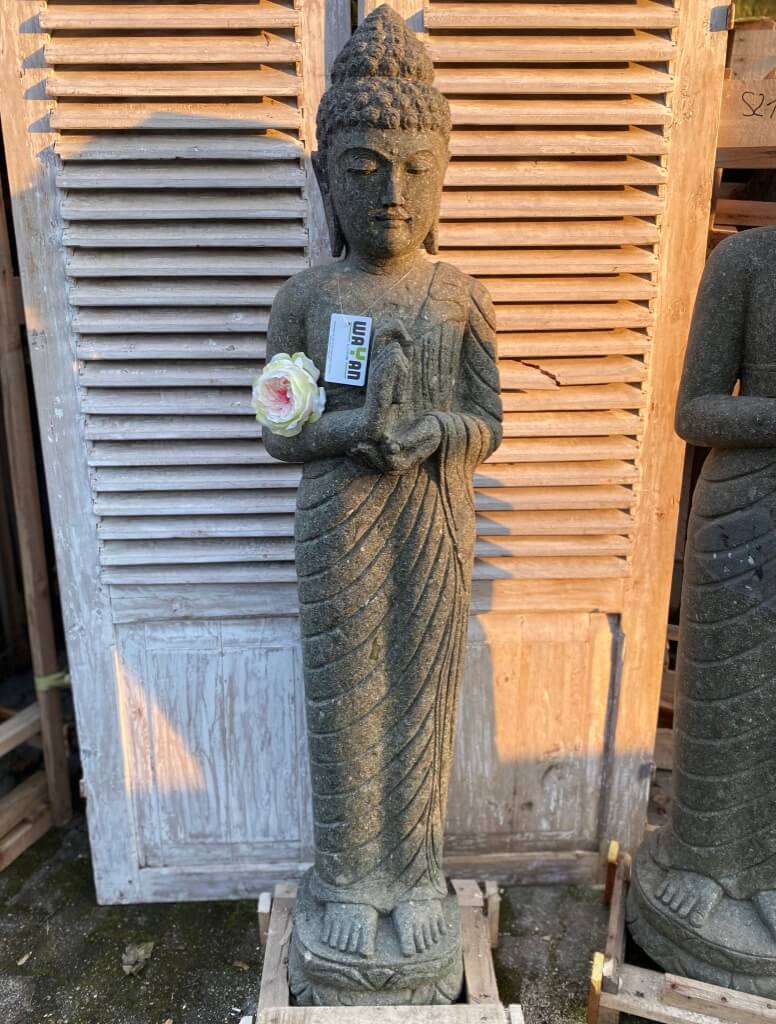 Buddha stehend am Rad der Zeit drehend 150 cm