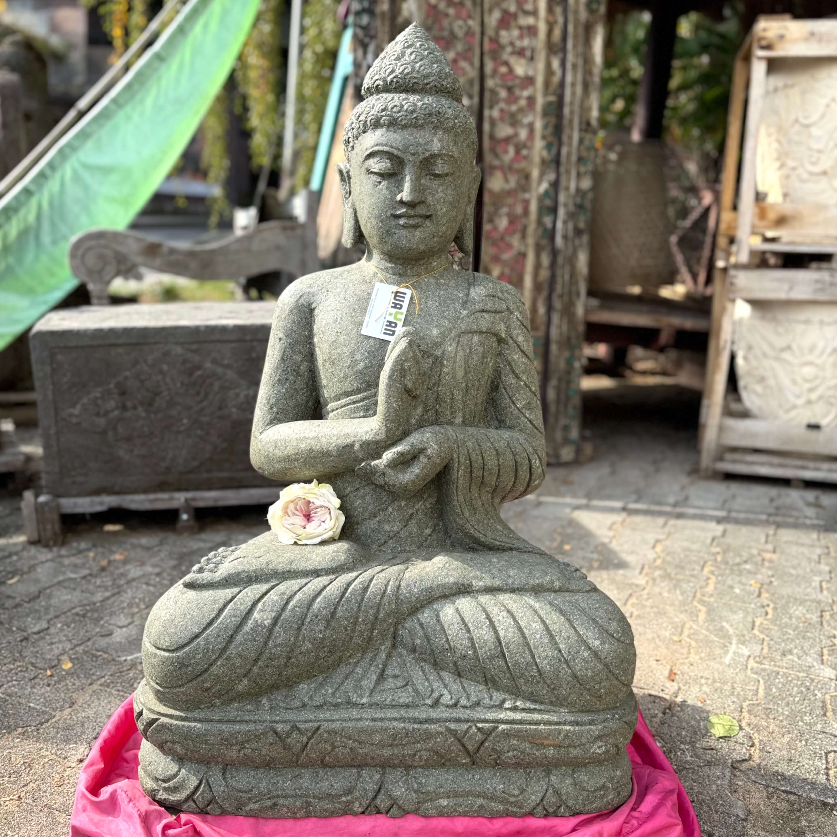 Meditierende Buddha Gartenstatue 103 cm