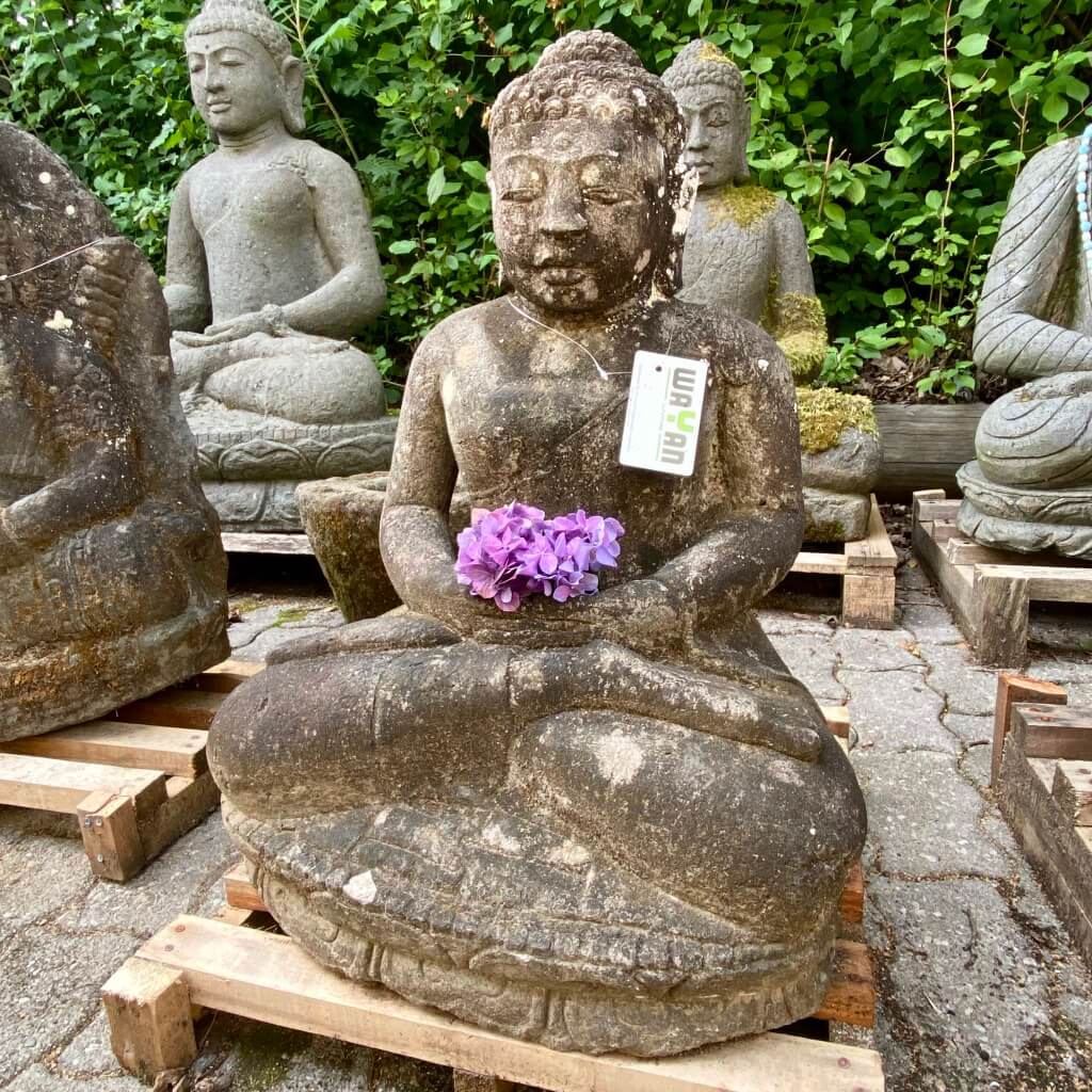 Monsoon Buddha Steinstatue 64 cm