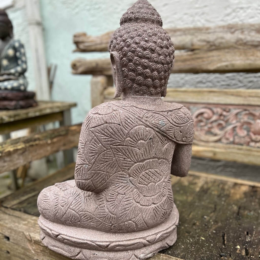 Meditierender Buddha Rose 65 cm
