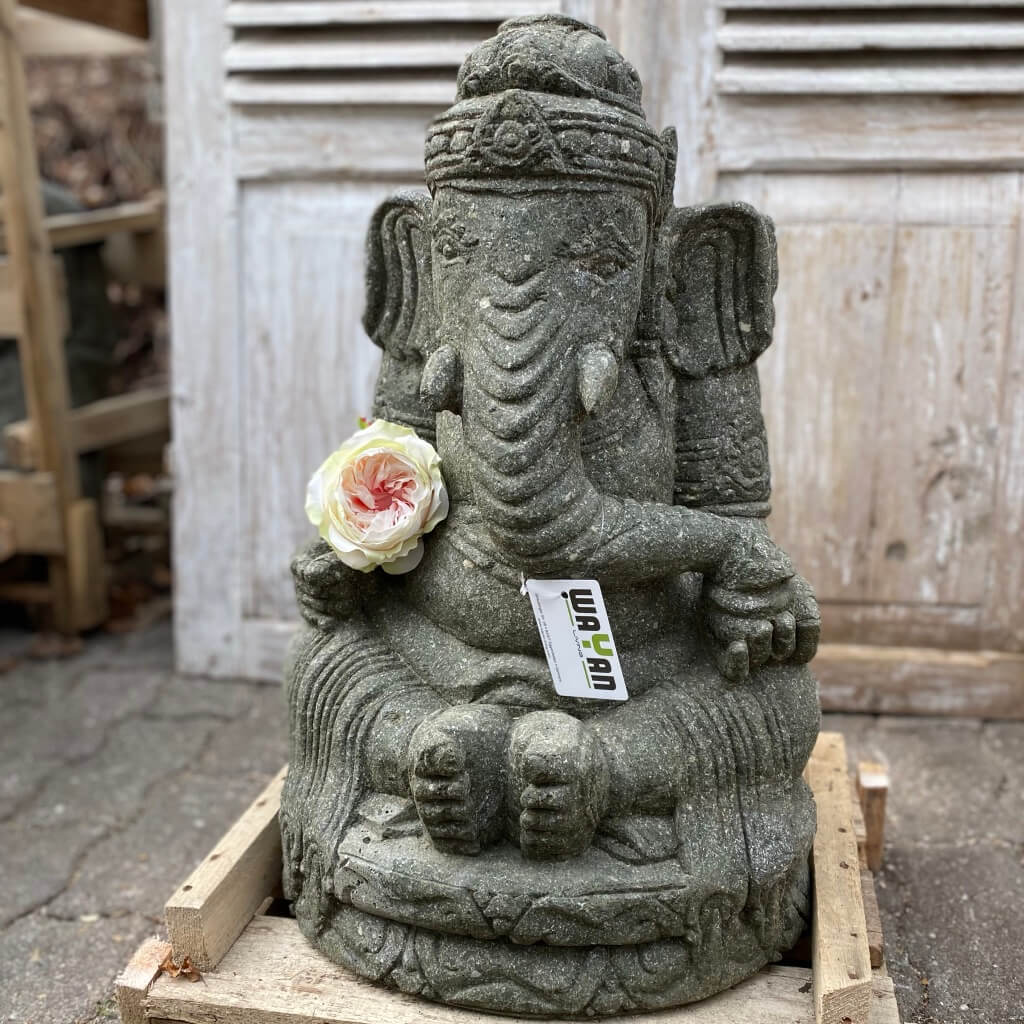 Ganesha Elefantengott aus Stein 63 cm