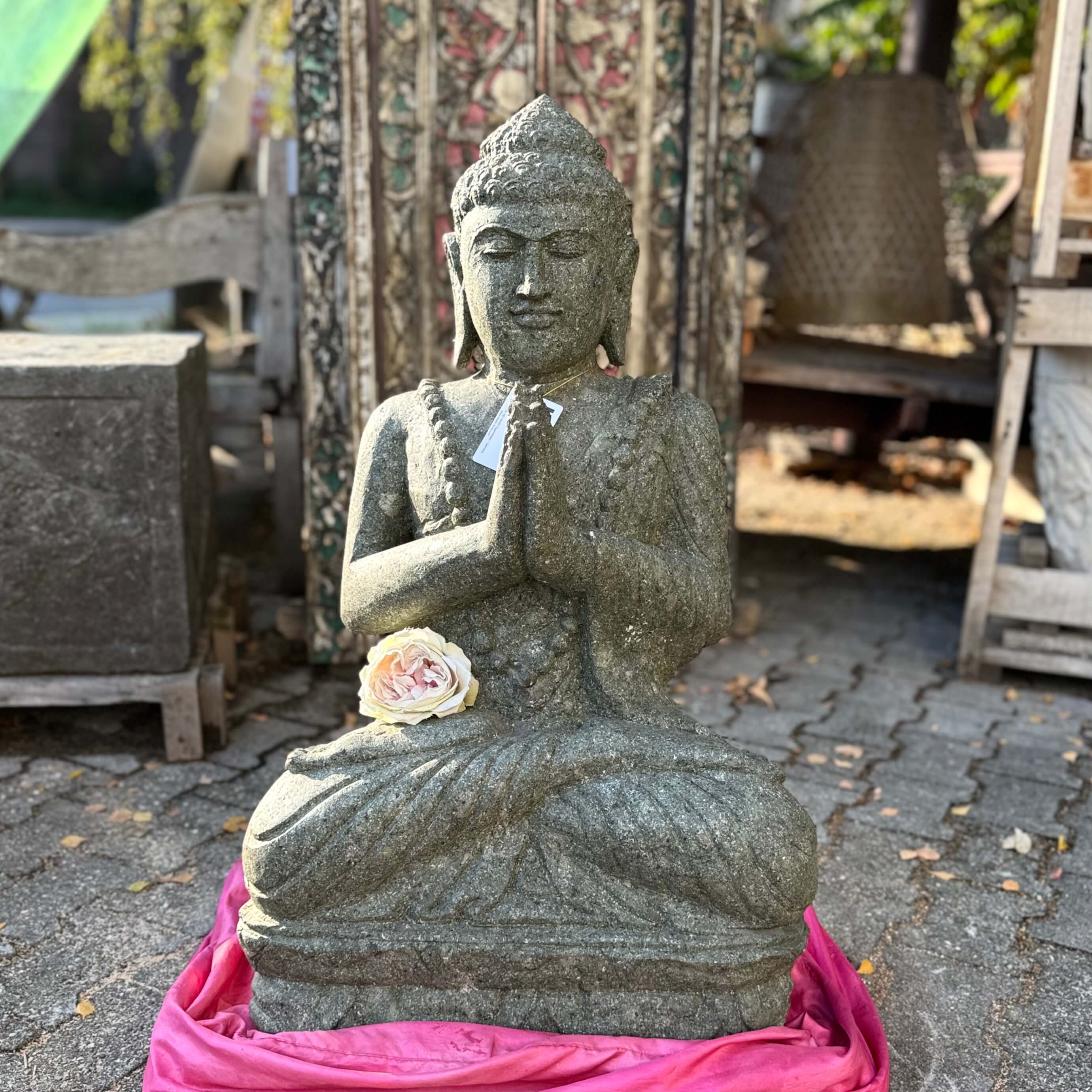 Bali Buddha Steinskulptur 86 cm