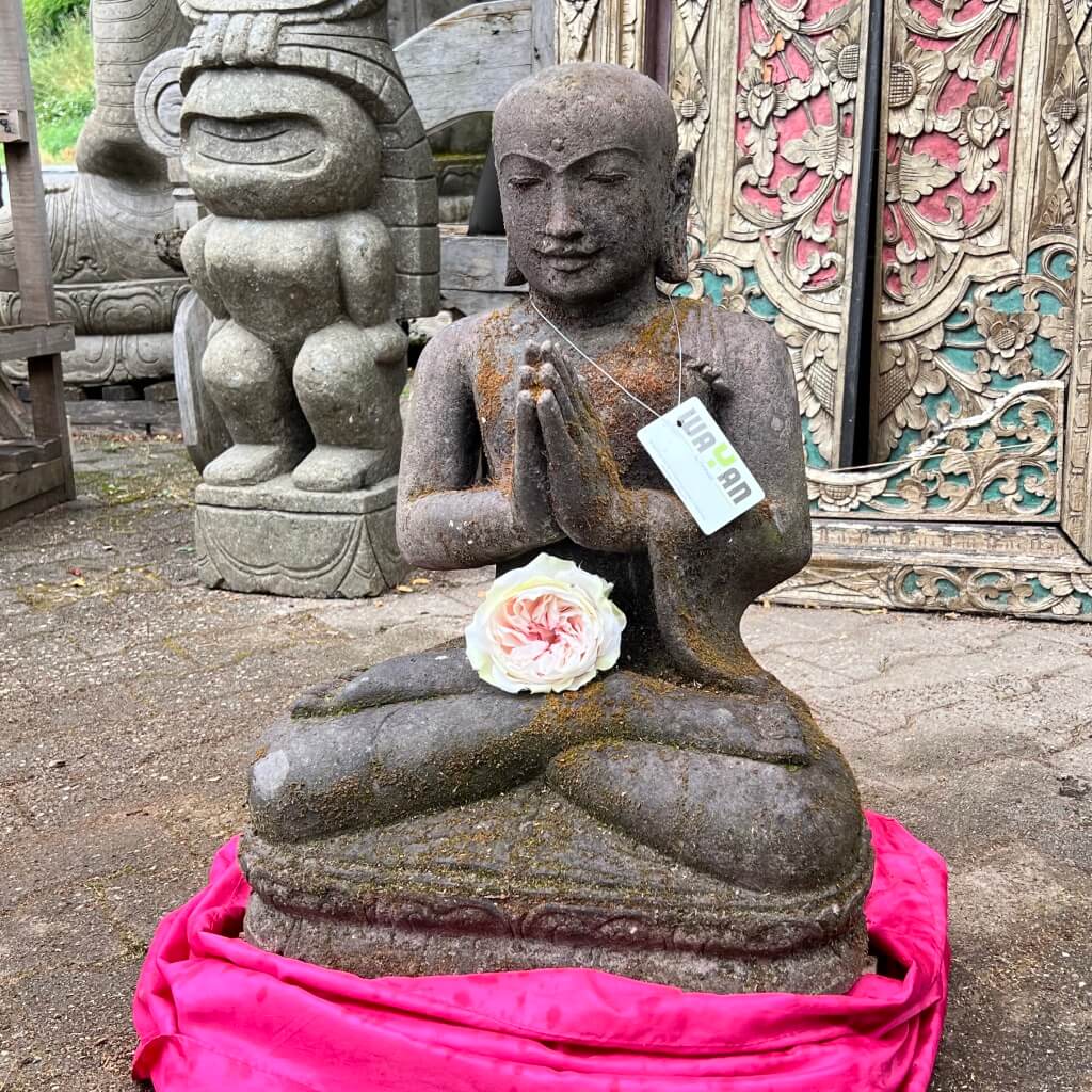 Buddha Monk mit der Kraft des Monsoons 60 cm