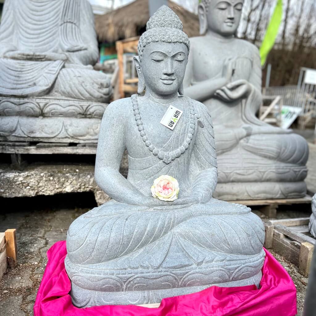 Buddha Steinstatue Riverstone 103 cm