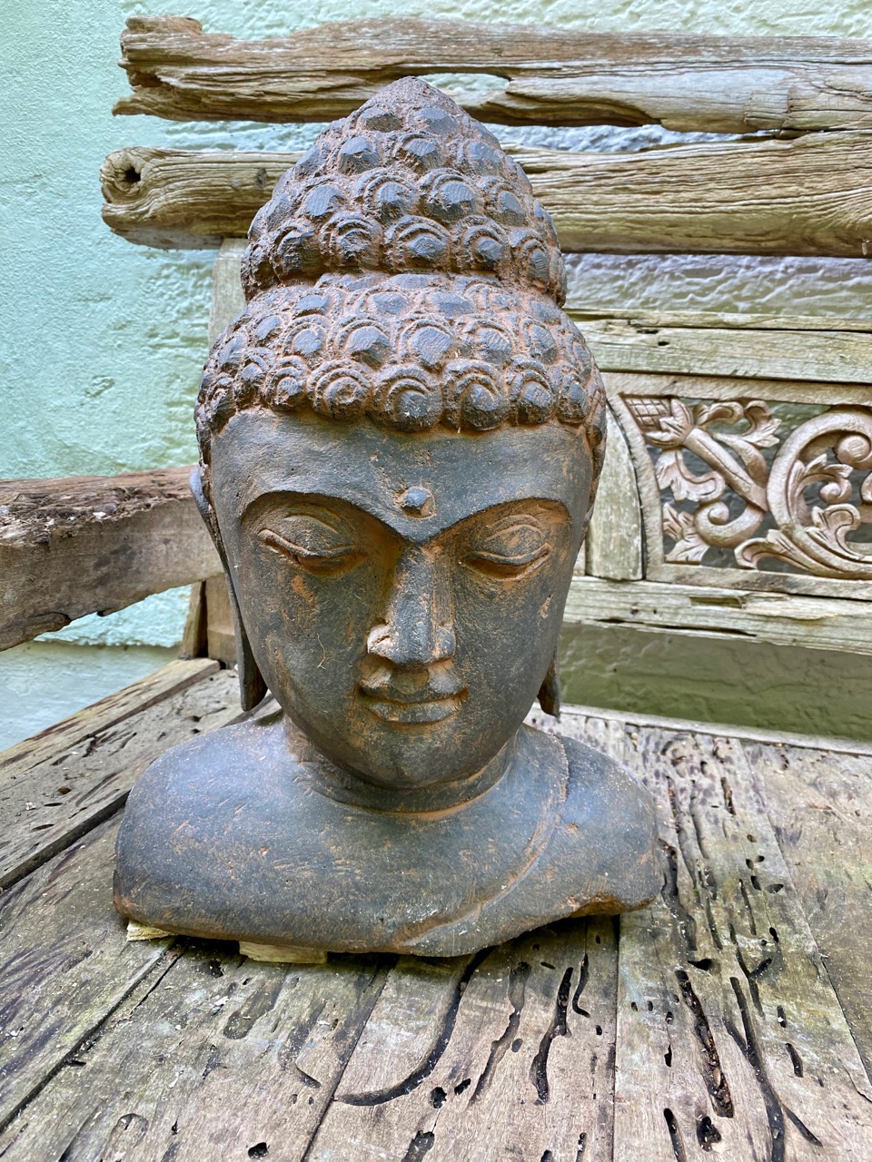 Steinbüste Buddha 50 cm