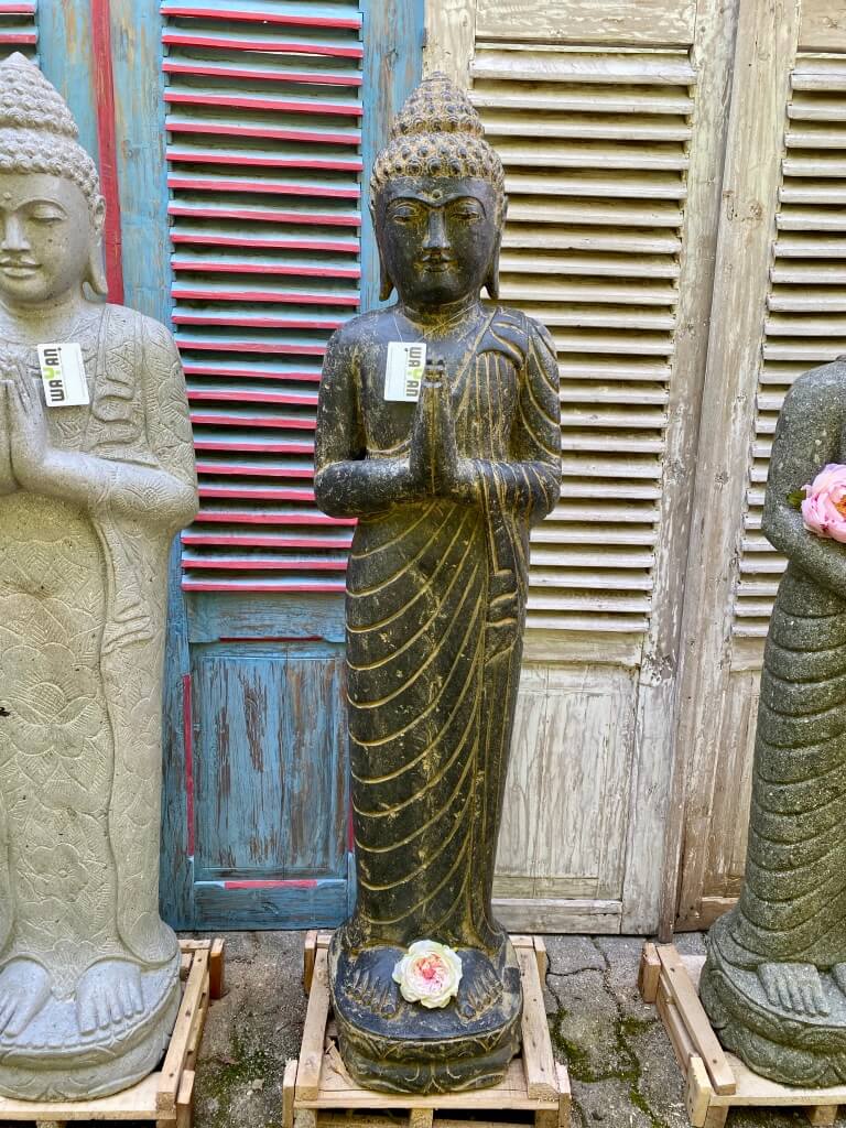 grüßende Buddha Steinstatue  154 cm