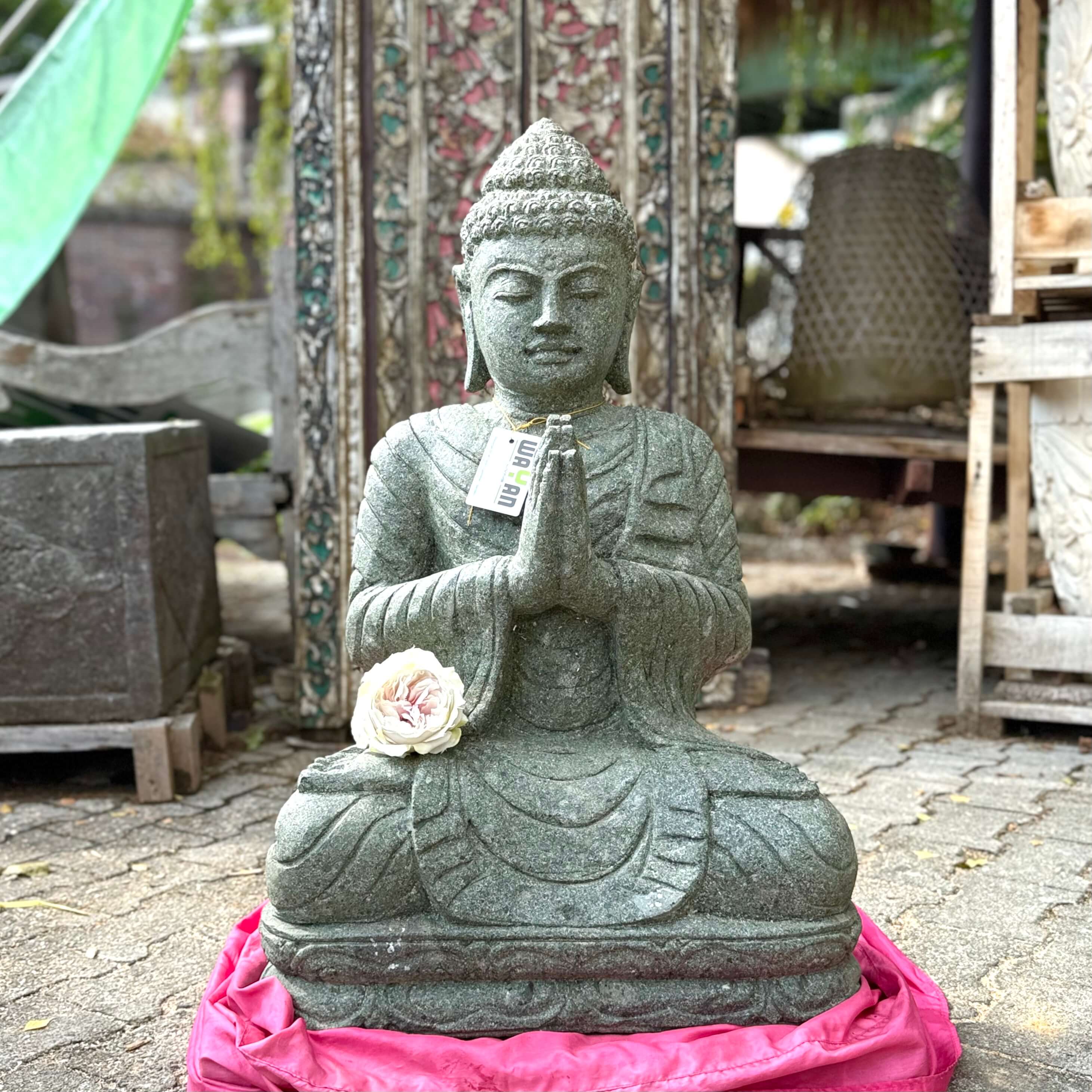 Buddha Namaste in meditierender Haltung 84 cm