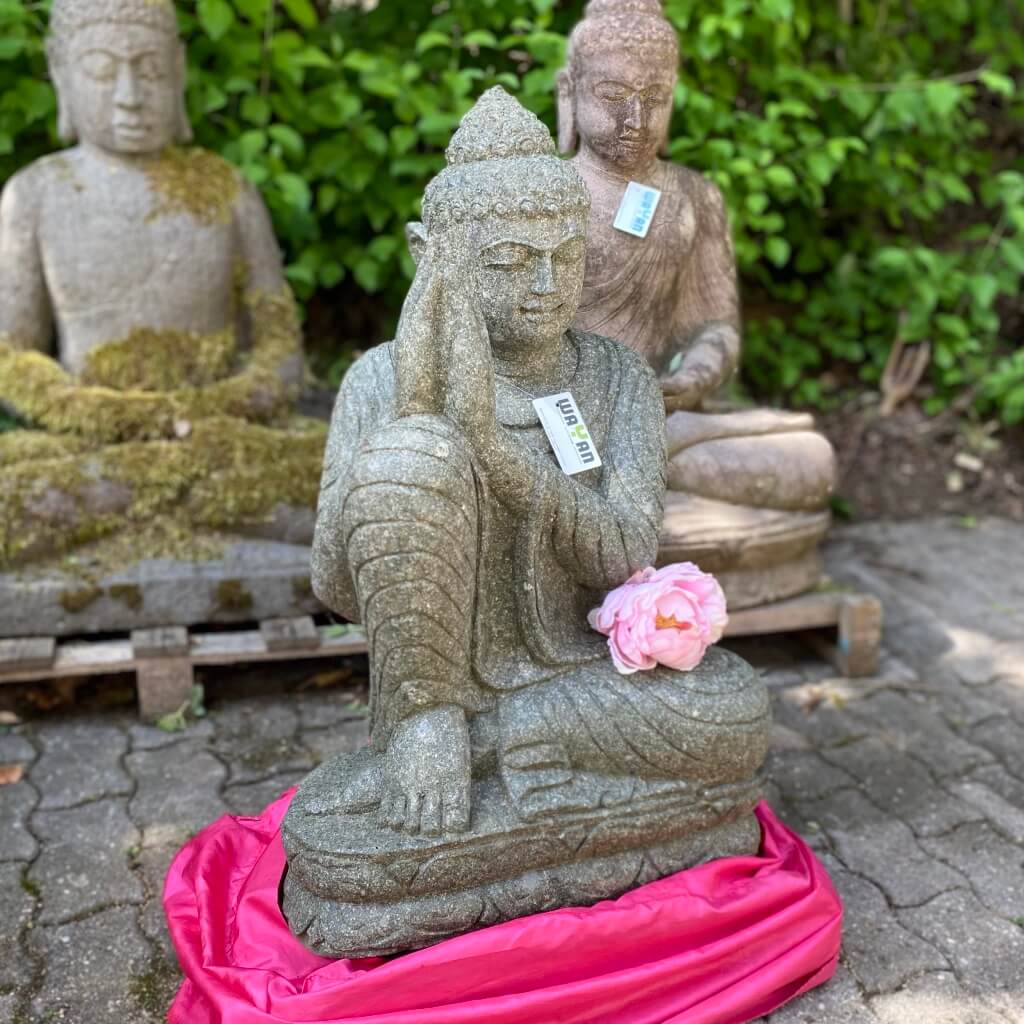 Relax Buddhafigur Stein 84 cm