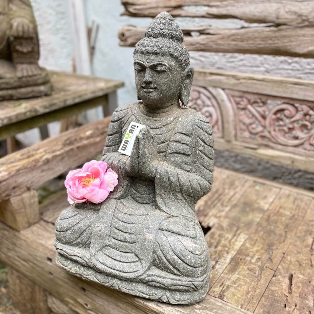 Buddhafigur Steinbuddha 64 cm