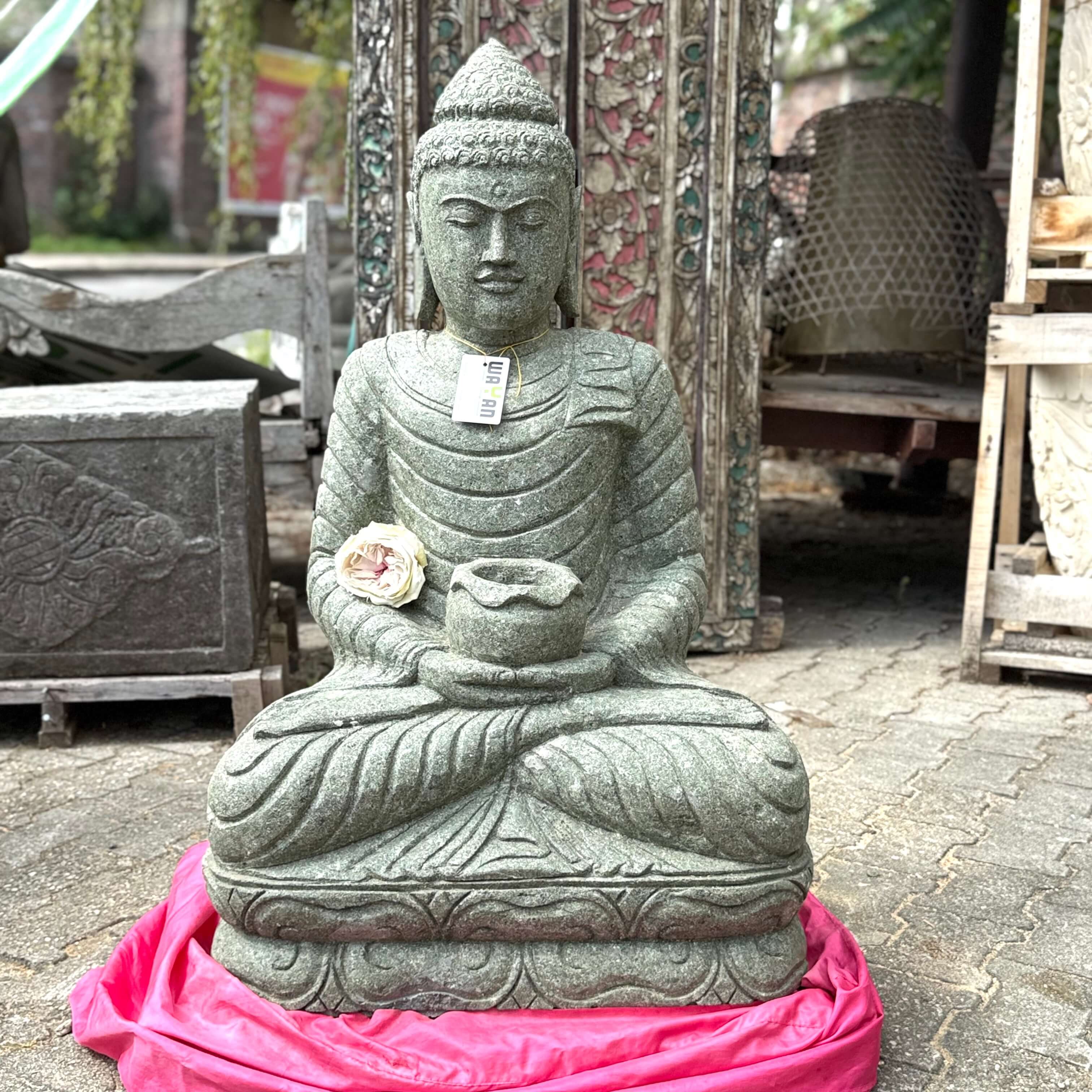 Medizin-Buddha Steinfigur 104 cm