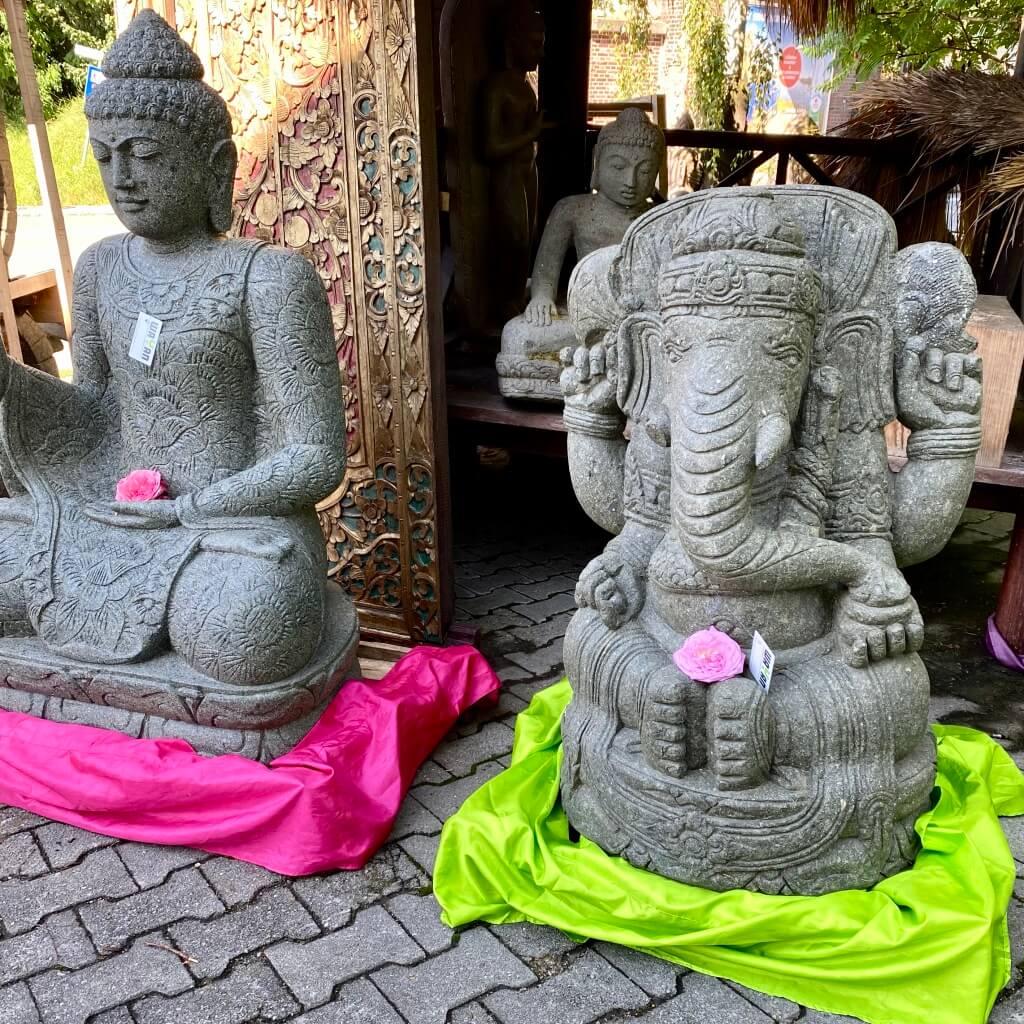 Elefantengott Ganesha Steinfigur 100 cm