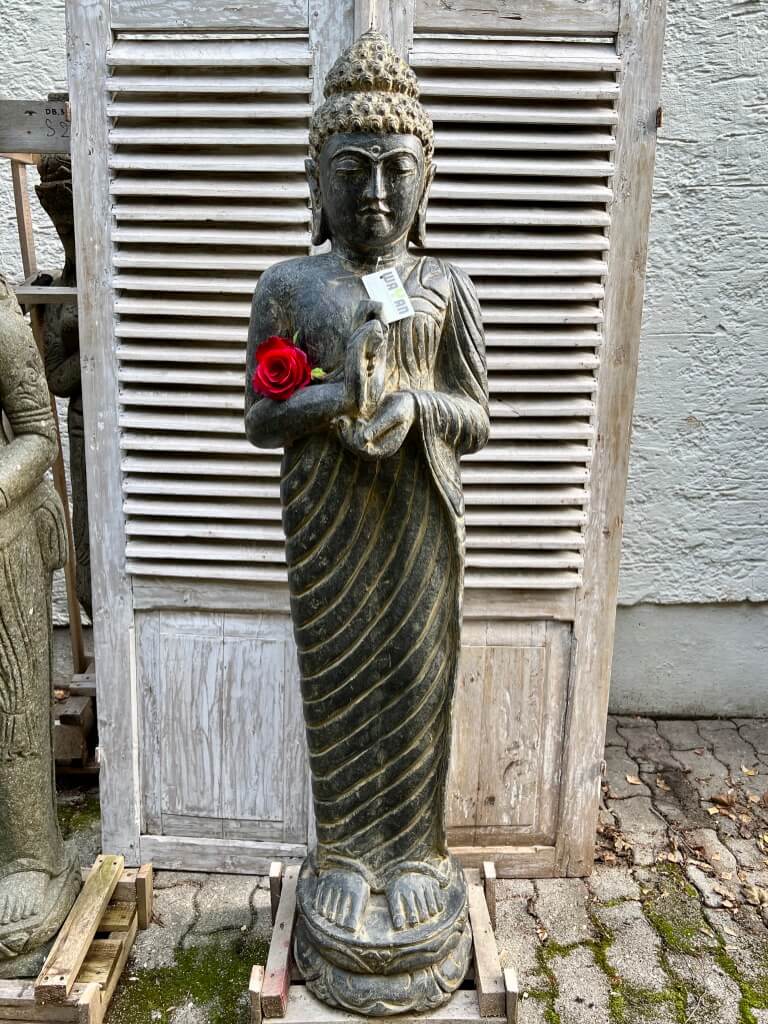 stehende Buddhastatue antikstyle 160 cm