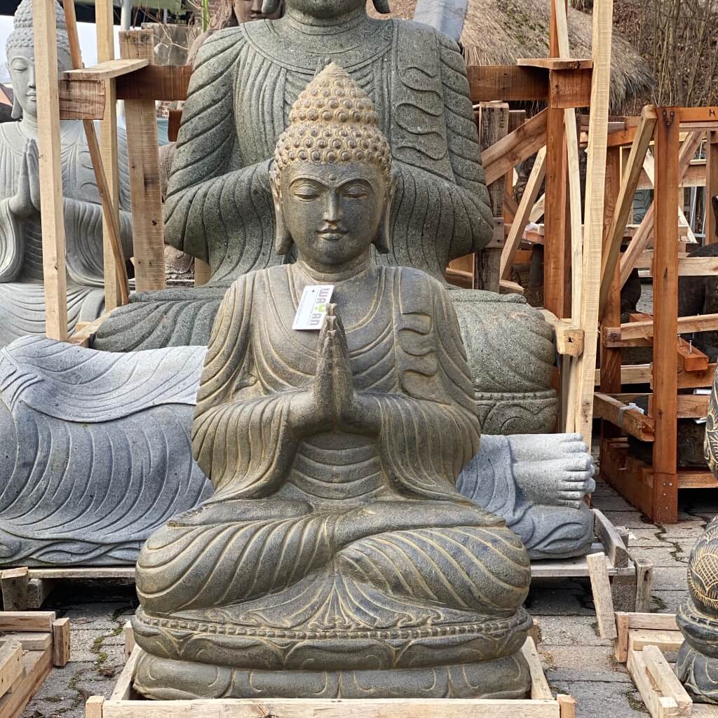 Buddha Flussstein antikstyle 104 cm