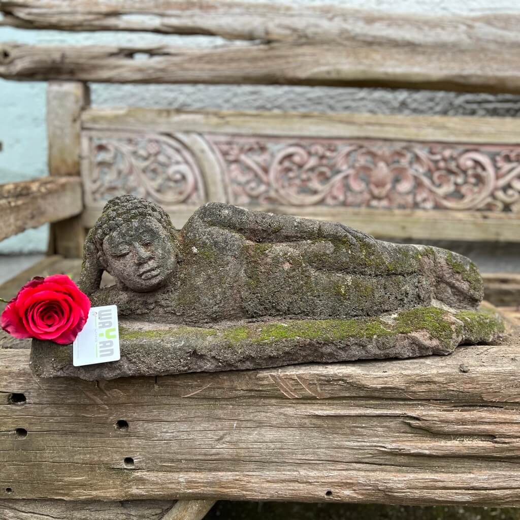 Buddha liegend mit Monsoonfinish 60 cm