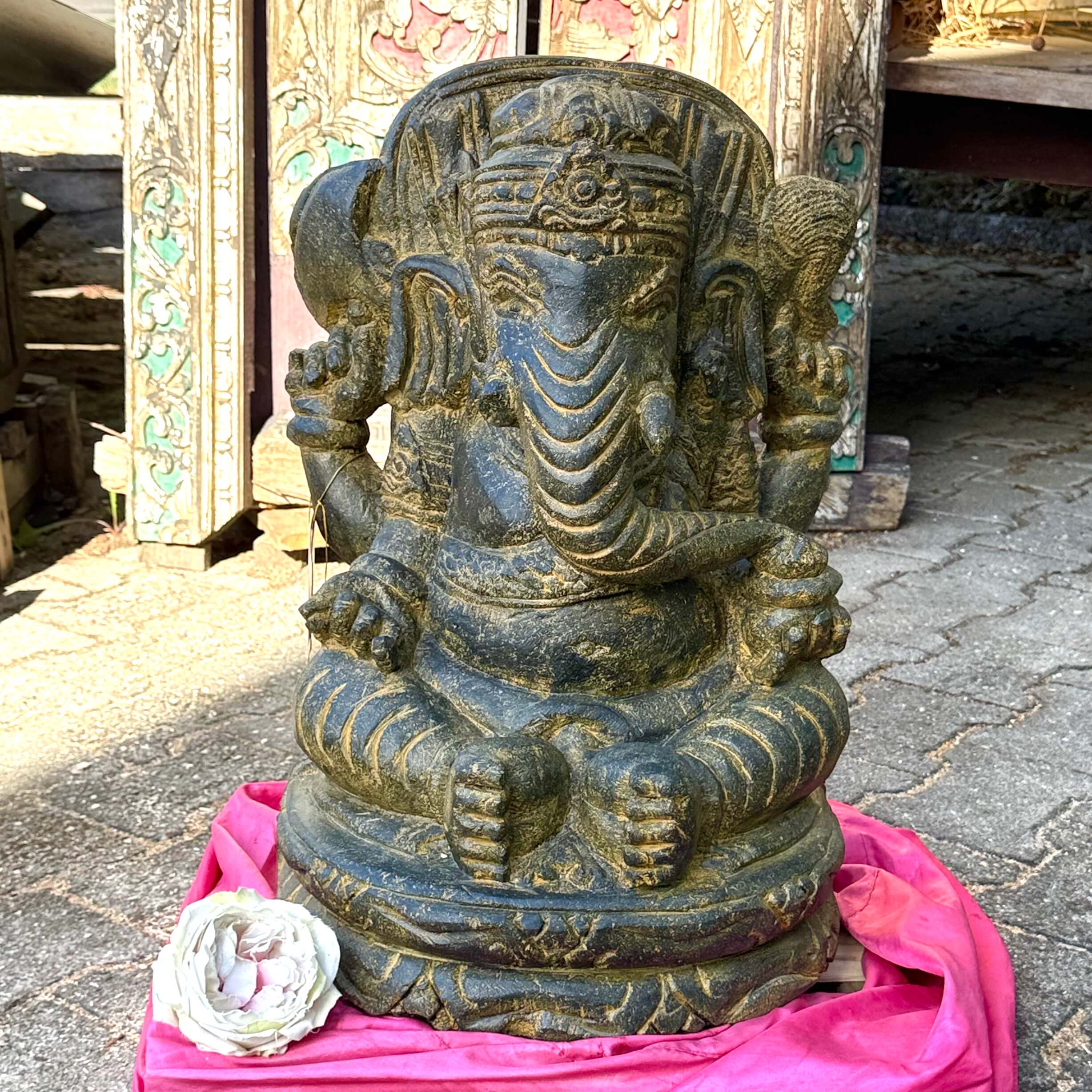 Ganesha Elefantengott Glücksstatue 55 cm