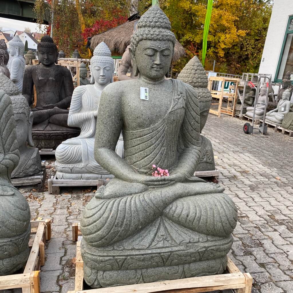 große Buddha Steinstatue 161 cm