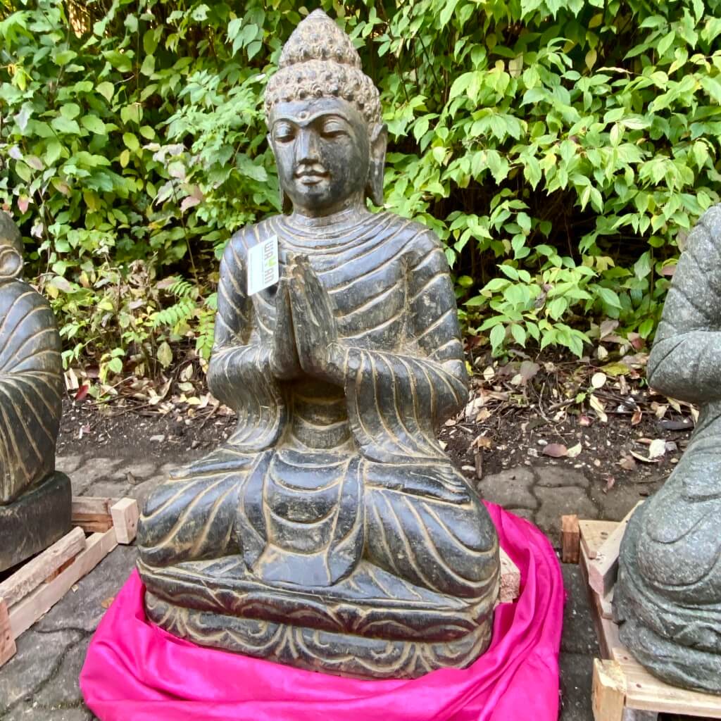 Buddha Steinskulptur antikstyle 88 cm