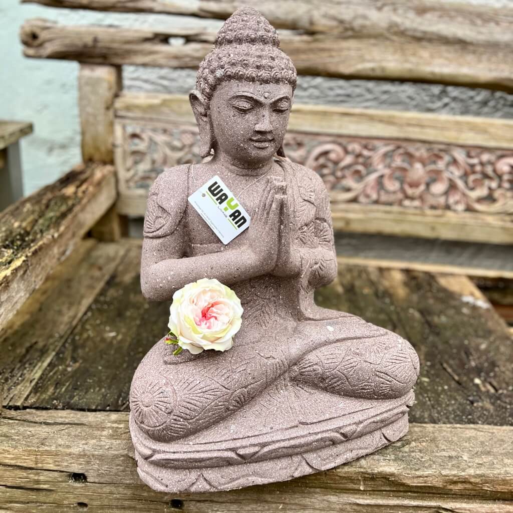 Meditierender Buddha Rose 65 cm